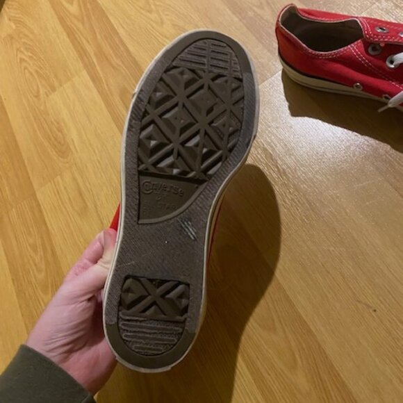 Red low-rise converse size 6.5 - Picture 7 of 7